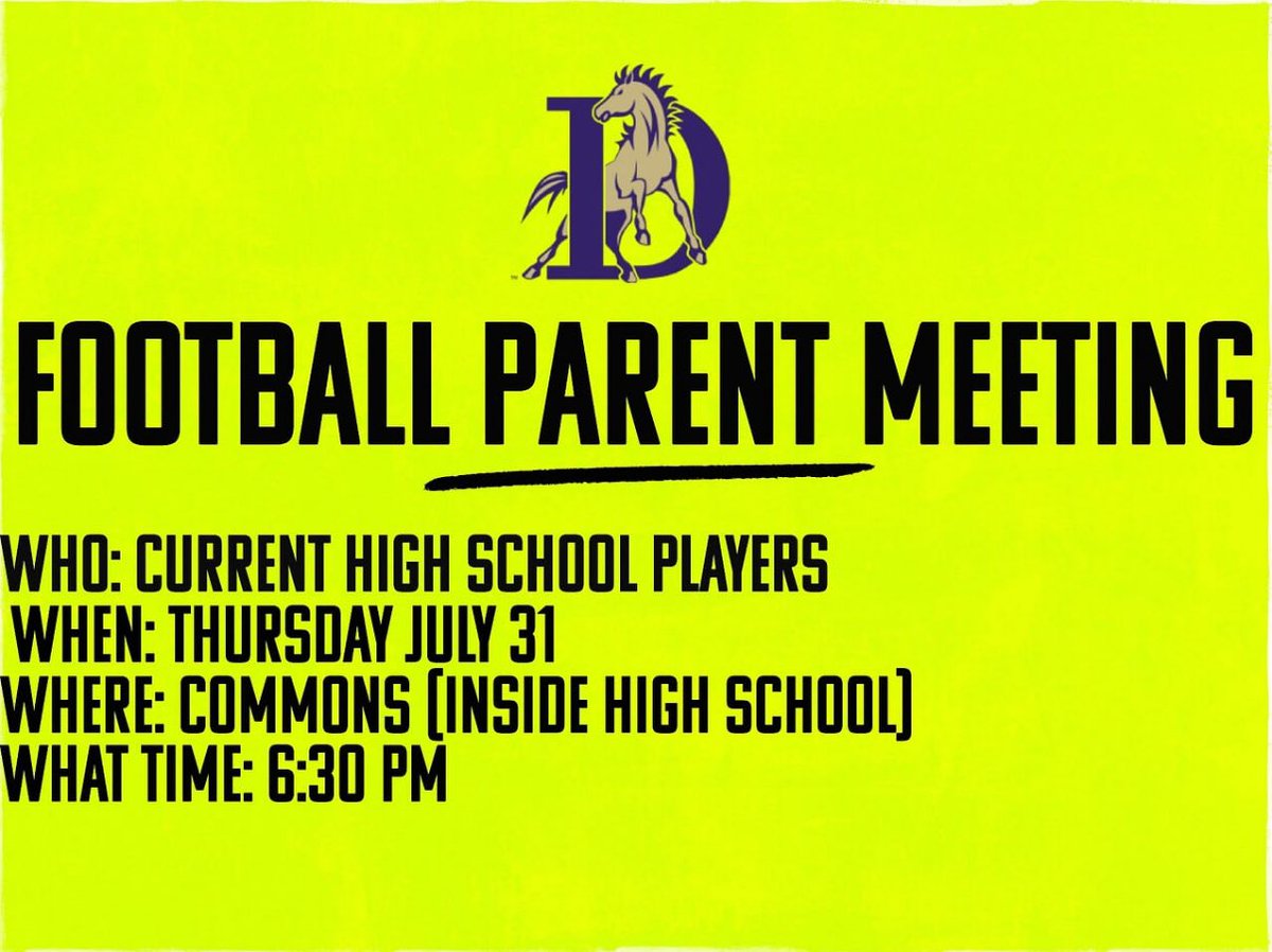 🚨🚨ATTENTION ALL PARENTS🚨🚨

Join us for our parent meeting as we cover everything you need to know for the season—schedules, expectations, and how you can support your athlete.