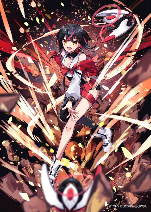 「WIXOSS PARTY」のコングラカードとして6月度【再四再五】、7月度【断炎轢断】描かせていただきました!よろしくお願いします〜っ #WIXOSS