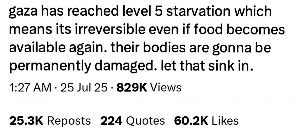 I don’t know why the World is silent over such cruelty. 
#GazaStarving 
#Gaza