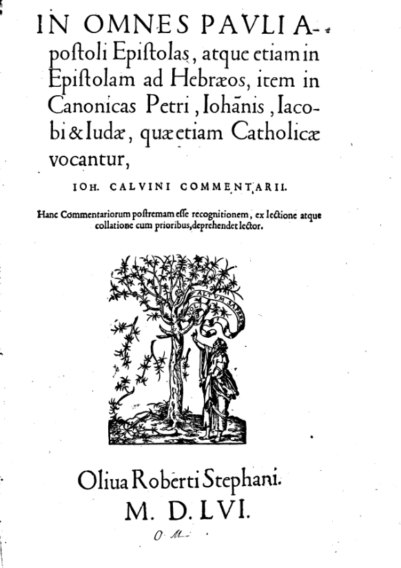 Jeb_R's tweet image. The 1540, 1551, and 1556 editions of John Calvin's Romans Commentary:
