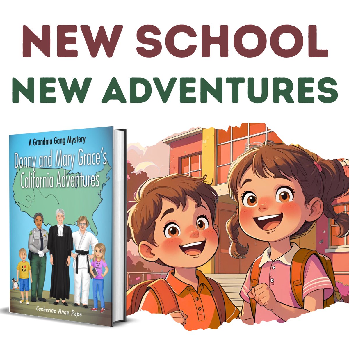 OnlineBookClub.org (@twbookclub) on Twitter photo Mary Grace and Donny move to a new school in California, unsure of what’s ahead. But adventure awaits.
Read "Donny and Mary Grace’s California Adventures" by Catherine A. Pepe:
forums.onlinebookclub.org/shelves/book.p…
Follow the author: <a href="/GrandmaGangBook/">Grandma Gang Books</a> Mary Grace and Donny move to a new school in California, unsure of what’s ahead. But adventure awaits.
Read "Donny and Mary Grace’s California Adventures" by Catherine A. Pepe:
forums.onlinebookclub.org/shelves/book.p…
Follow the author: <a href="/GrandmaGangBook/">Grandma Gang Books</a>