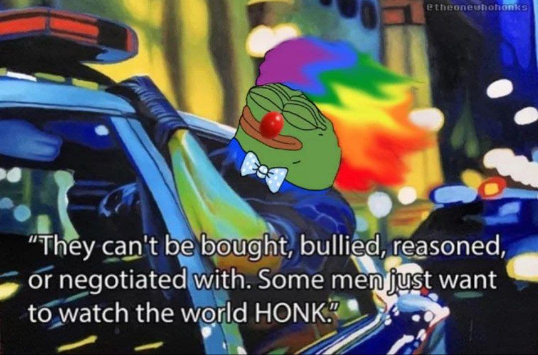 No1freshh's tweet image. Voting fake. You have no voice. They watch everything you do. What's to lose?
H O N K