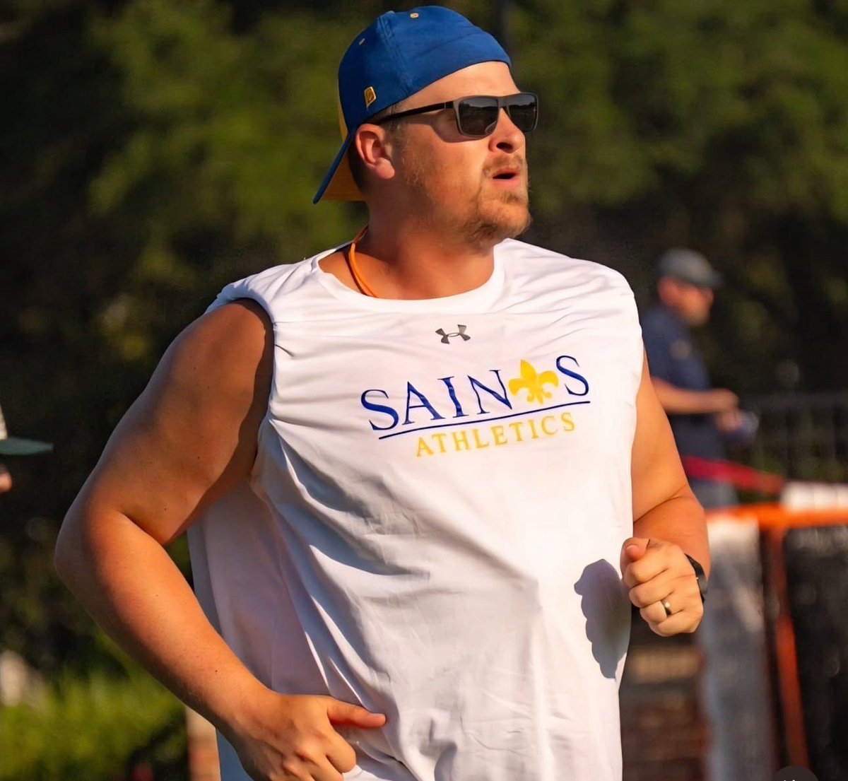 <a href="/CoachDuncanNSA/">Robbie Duncan</a> says it’s time to roll up the sleeves and get to work. Coach, our shirts are sleeveless and we are ready to roll! Proud of my teammates on Wednesday 7 on 7. #itsfootballseason  is it Monday morning yet ?