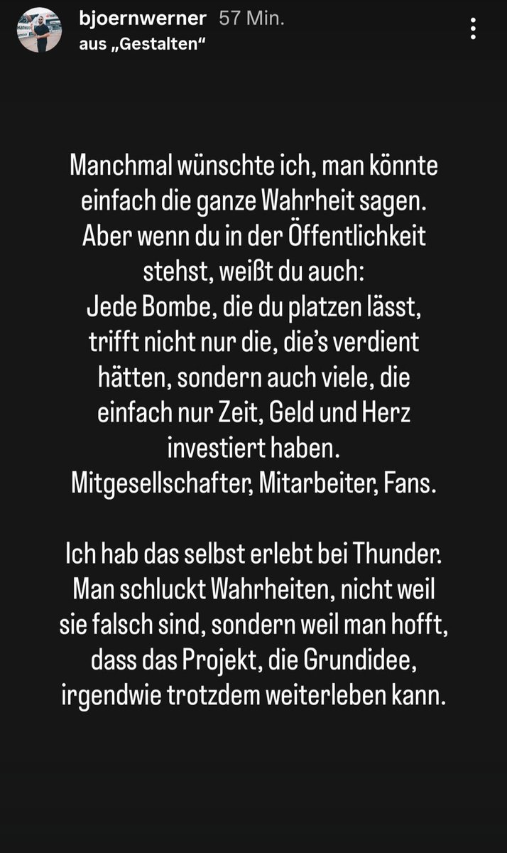 Björn Werner, Ex-Gesellschafter von Berlin Thunder, hat sich auf Instagram zu dem Ausscheiden von Patrick Esume als Commissioner geäußert. Die Worte lassen vermuten, dass dort einiges im Argen lag.
