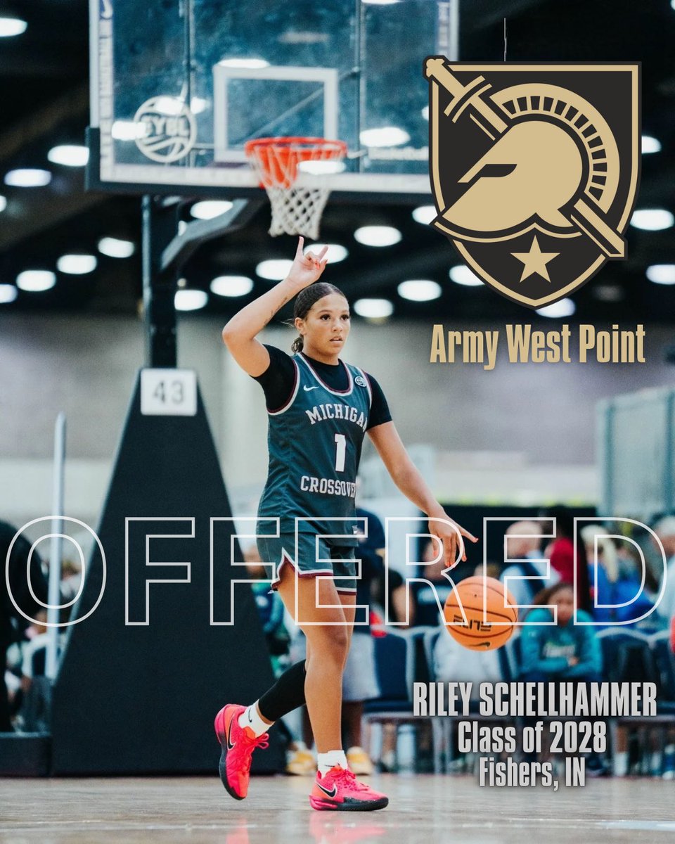 RileySchell2028's tweet image. After a great conversation with @KKuester15 , I’m excited to receive a D1 offer from @ArmyWP_WBB !! @MICROSSOVER @LCLadyBearBBall
