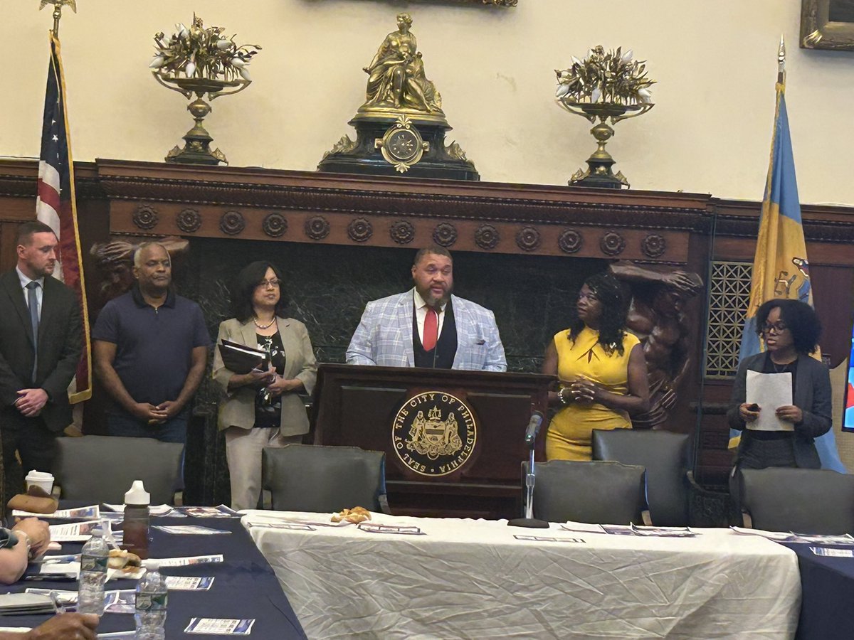 cmninaahmad's tweet image. On Wednesday, I was honored to join Chairman Omar Sabir at the Octavius Catto Voter Turnout Roundtable.
It was inspiring to witness young voices at the table—engaged and informed. I hope this conversation empowered them to recognize the power of their voice. #cmahmad