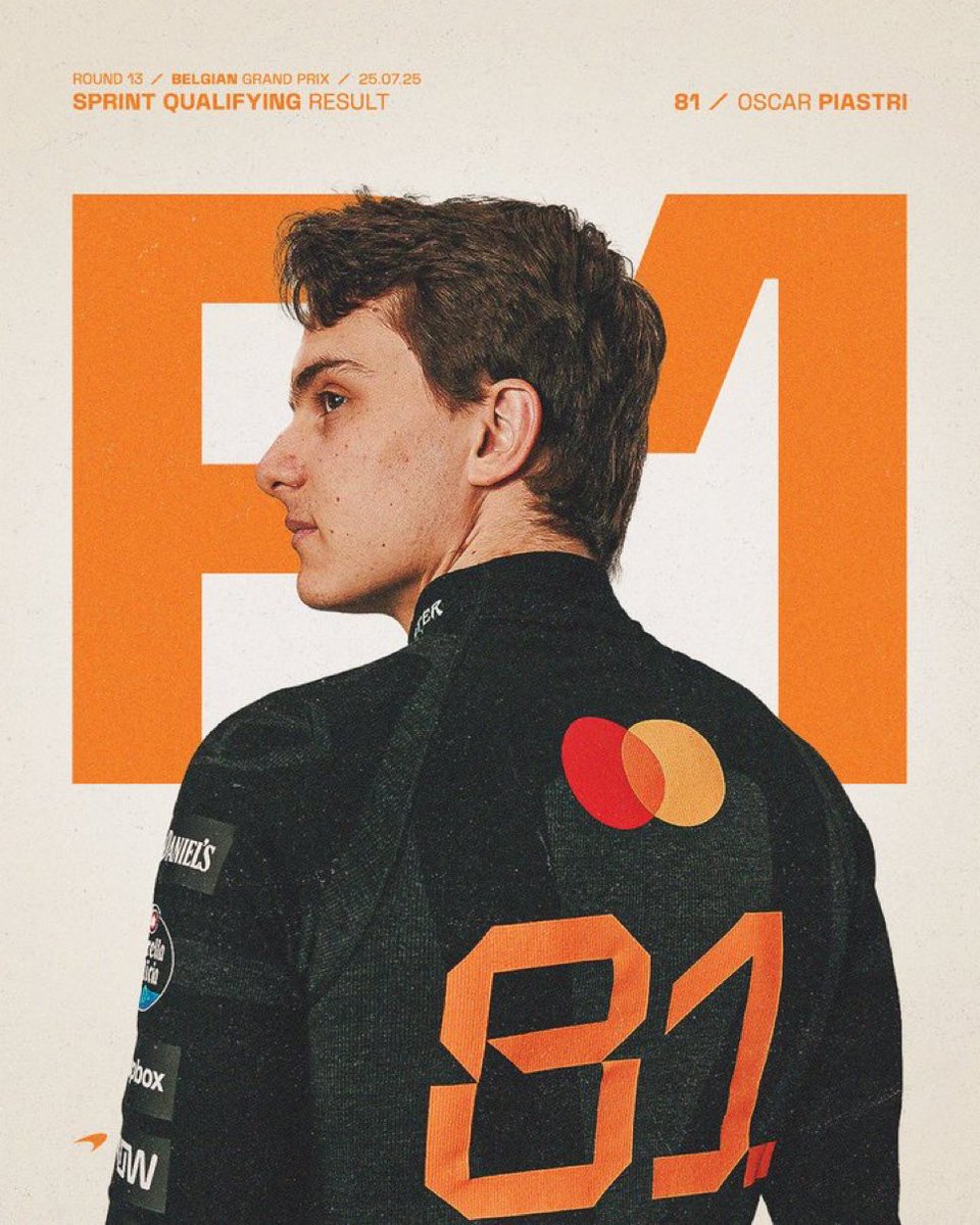 le_stade's tweet image. La pole position pour Oscar Piastri 🇦🇺
L’Australien met une demi seconde à Max Verstappen pour prendre la première place de la qualif sprint 🔥
Lando Norris prend la troisième place, et Ocon (P5), Gasly (P8) et Hadjar (P9) sont tous les trois dans le top 10 🤩
#BelgianGP #F1