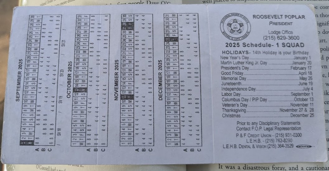 PhillyCrumb's tweet image. I found this in a library book. "14th Holiday is your Birthday" then it lists 12 holidays. Also I do not understand this calendar.