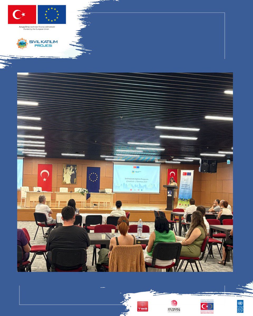 SivilKatilim's tweet photo. 📍 Tarihiyle direnişin, bugünüyle katılımın kenti: Çanakkale.
Sivil Katılım Eğitim Programı’nın bu önemli durağında eğitim başarıyla tamamlandı.
👥 Belediye personeli ve STK temsilcileri, katılımcı demokrasiyi yerelde nasıl güçlendireceklerini birlikte öğrendi.
#Çanakkale #undp https://t.co/U9Mtrx0nIa