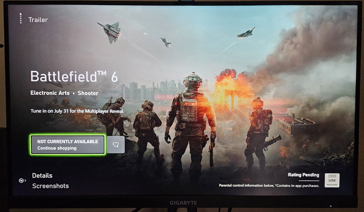 Hello <a href="/Battlefield/">Battlefield</a> 👋

#Battlefield6 #XboxSeriesX #Battlefield