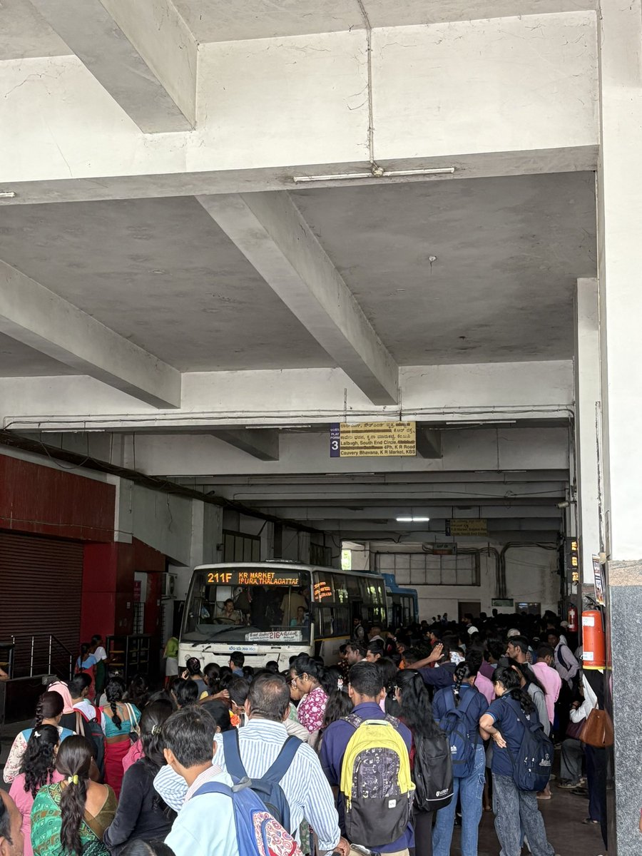 Dhruvnk (@dhruvnk22) on Twitter photo <a href="/DKShivakumar/">DK Shivakumar</a> please see PEOPLE TRAFFIC. not car traffic.
1bus = 50-60people
Move people not cars. Bengaluru needs MORE buses. More bus lanes. More footpaths. Make bus faster than cars.
<a href="/srinualavilli/">Srinivas Alavilli</a> <a href="/bengawalk/">Pravar</a> <a href="/ChristinMP_/">ChristinMathewPhilip</a> <a href="/TVMohandasPai/">Mohandas Pai</a> <a href="/PCMohanMP/">P C Mohan</a> <a href="/Tejasvi_Surya/">Tejasvi Surya</a> <a href="/DKShivakumar/">DK Shivakumar</a> please see PEOPLE TRAFFIC. not car traffic.
1bus = 50-60people
Move people not cars. Bengaluru needs MORE buses. More bus lanes. More footpaths. Make bus faster than cars.
<a href="/srinualavilli/">Srinivas Alavilli</a> <a href="/bengawalk/">Pravar</a> <a href="/ChristinMP_/">ChristinMathewPhilip</a> <a href="/TVMohandasPai/">Mohandas Pai</a> <a href="/PCMohanMP/">P C Mohan</a> <a href="/Tejasvi_Surya/">Tejasvi Surya</a>