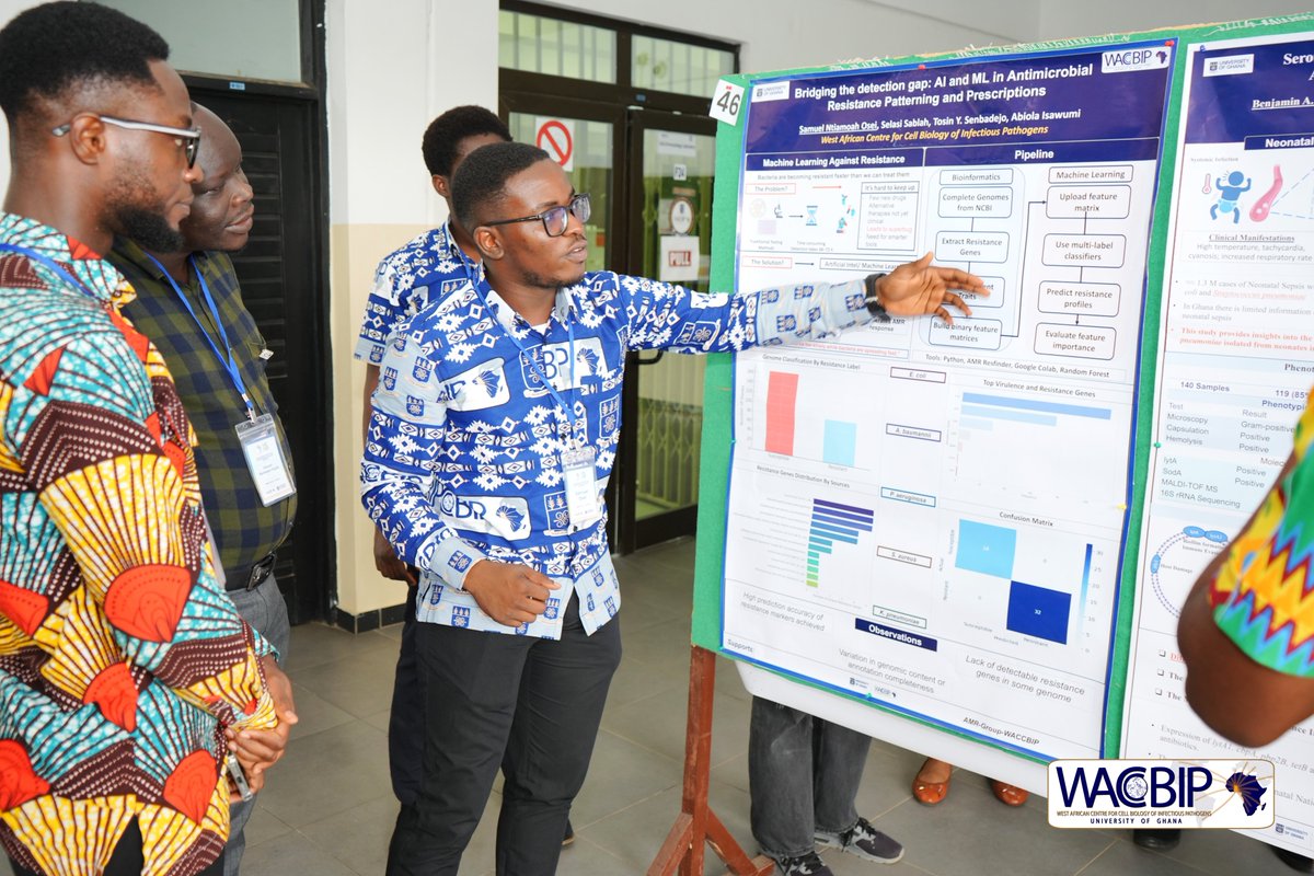 WACCBIP_UG's tweet image. It’s poster time at #WRC2025!
Our researchers are sharing exciting work.
Dive into the science, ask questions, and connect with the brilliant minds behind the posters.
Come by, explore, and show your support!
#WACCBIP #ScienceCommunication #AfricanResearch