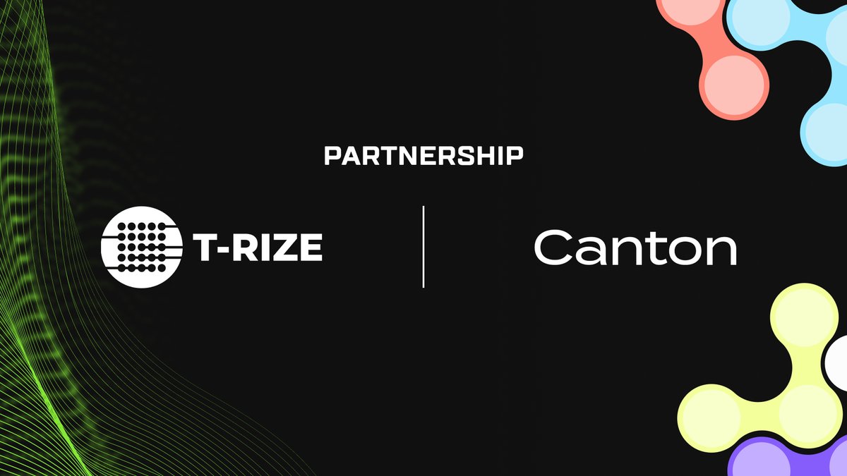 trize_io's tweet image. The Partnership That Redefines On-Chain Finance!
We’re officially partnering with a $4T privacy-first @CantonNetwork , bringing institutional tokenization to a whole new scale.
T-RIZE is now live as a validator, issuer, and builder of real-world assets on this trusted…