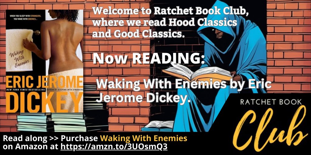 Pcast_ol's tweet image. Listen to @RatchetBookClub @wh2r_ol @authors_ol @fiction_ol @pcast_ol
S45Pt5: Waking With Enemies by Eric Jerome Dickey.
amzn.to/4iElTR7
Info: linktr.ee/RatchetBooks
@Rashanii
Leave a review: bit.ly/3gebWNp
Patreon: patreon.com/singlesimulcast