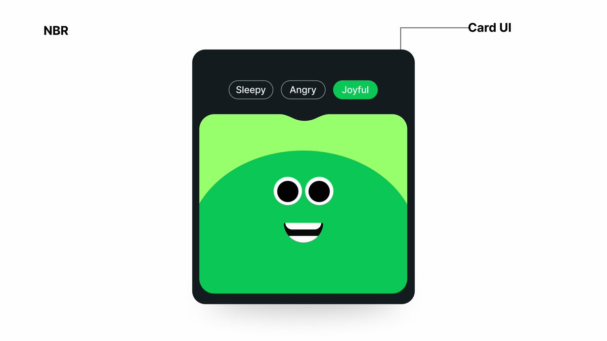 NavamiBR's tweet image. Joyful Card UI
