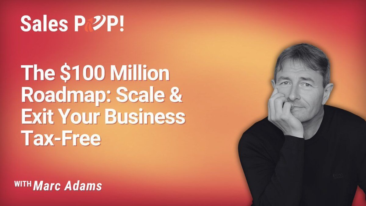 💼 Scaling your business? Unlock a tax-free exit with <a href="/marc1adams/">Marc Adams</a> expert secrets! Take your growth to new heights: zurl.co/WjR3e #BusinessGrowth #TaxFreeExit #ScalingSecrets