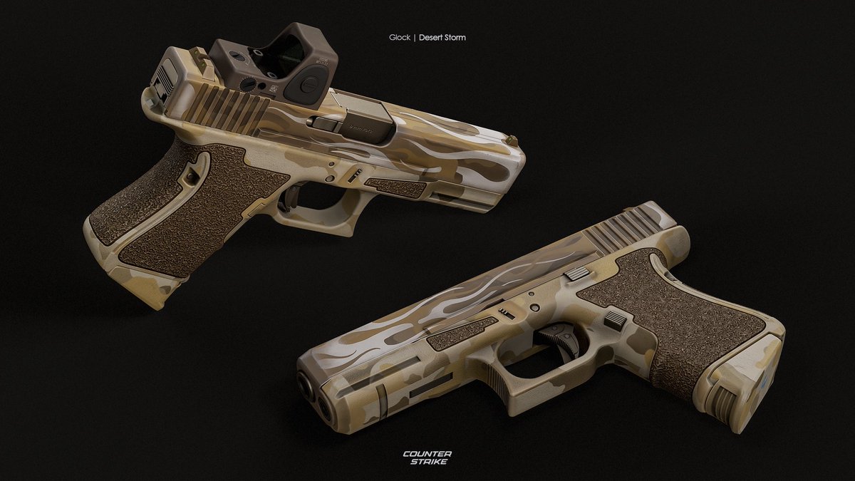 Glock-18 | Desert Storm for the CS2 workshop.

<a href="/CounterStrike/">CS2</a> #CS2 #steamworkshop

Take a closer look and support us by clicking on the link below ⬇️ 

steamcommunity.com/sharedfiles/fi…