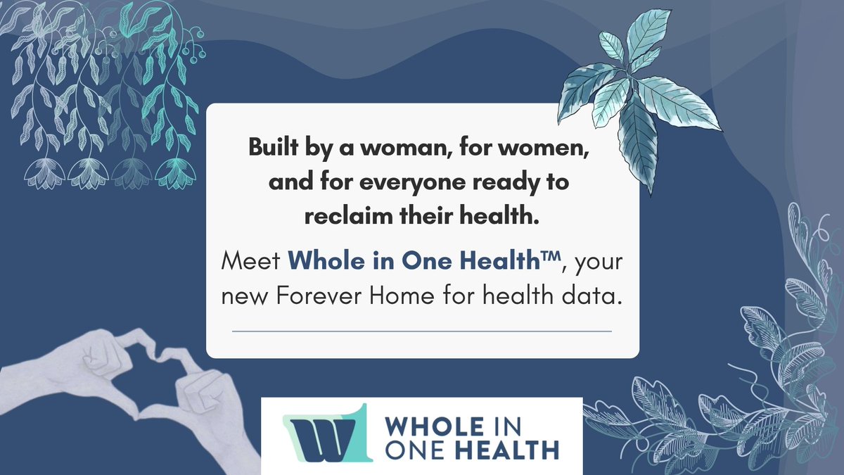 An app created by a woman, made for women. Whole in One Health is a foundation for a more inclusive, intelligent, and human-centered health ecosystem. Every person deserves a home for their health data &amp; the power to benefit from it. Learn more here! blog.w1.health/welcome-to-who…