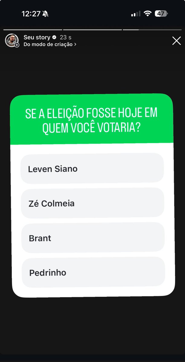 newscolina's tweet image. Em qual deles você votaria se a eleição fosse hoje? 🗳️
Deixe seu voto lá no story do John 👇🏻
» instagram.com/johnvascaino