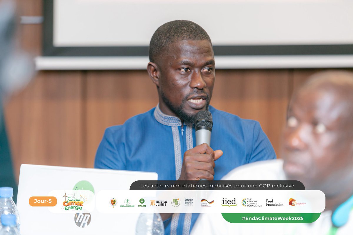 « La vulnérabilité des îles doivent être prise en compte de façon spécifique lors des négociations pendant la #COP »
<a href="/SarrSamCherif/">Cherif Samsdine SARR</a> 
#endaclimateweek2025 
<a href="/ilescasamance/">Reseau des iles de Basse Casamance - Senegal</a>