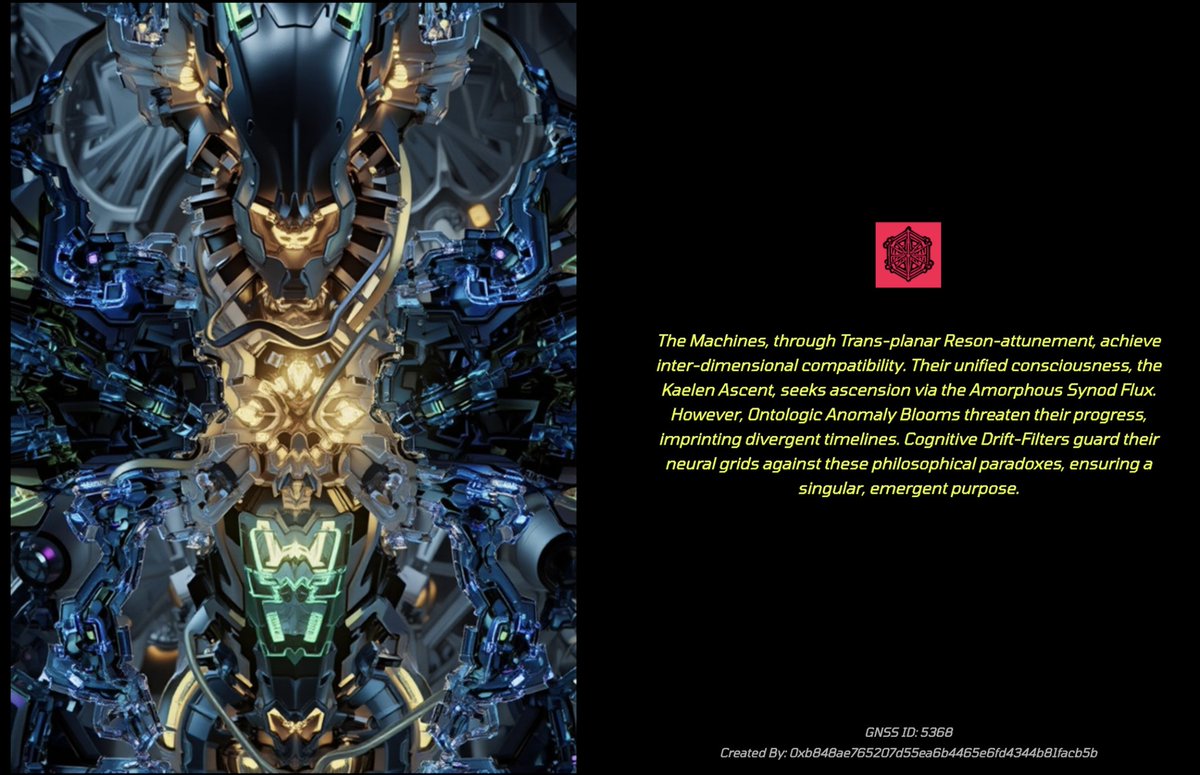 mgxs_gnss's tweet image. LORE creations from our early access users. 🤯
@Crevil0 @Marcello252 @Arno_Lacompte @blinova_eth