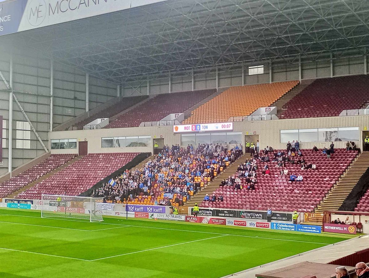 days_scottish's tweet image. Another view of the Greenock Morton fans at Motherwell on Tuesday
@Morton_FC