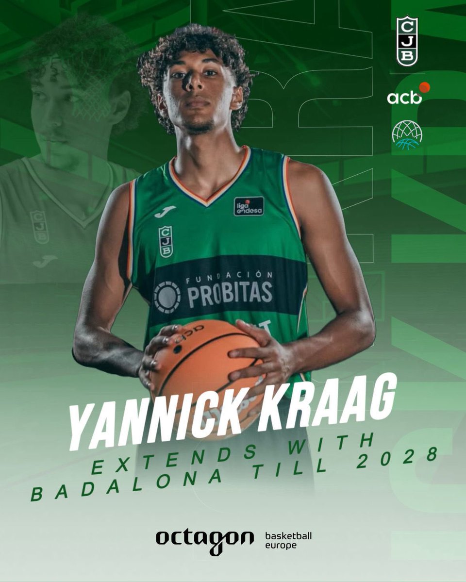 David Carro Funes (@dcarrofairplay) on Twitter photo The future is here, as does the present, and they belong to him with <a href="/Penya1930/">Club Joventut Badalona</a> extending <a href="/yannick_kraag/">Yannick Kraag</a> to a 3 year deal in order to enjoy the big time explosion coming!! Congrats brilliant young fella! Where <a href="/OctagonBballEU/">Octagon Basketball Europe</a> happens with <a href="/13Avieven/">Avi Even Peled</a> and <a href="/JelicOCT/">Marko Jelic</a> #octagonfamily The future is here, as does the present, and they belong to him with <a href="/Penya1930/">Club Joventut Badalona</a> extending <a href="/yannick_kraag/">Yannick Kraag</a> to a 3 year deal in order to enjoy the big time explosion coming!! Congrats brilliant young fella! Where <a href="/OctagonBballEU/">Octagon Basketball Europe</a> happens with <a href="/13Avieven/">Avi Even Peled</a> and <a href="/JelicOCT/">Marko Jelic</a> #octagonfamily