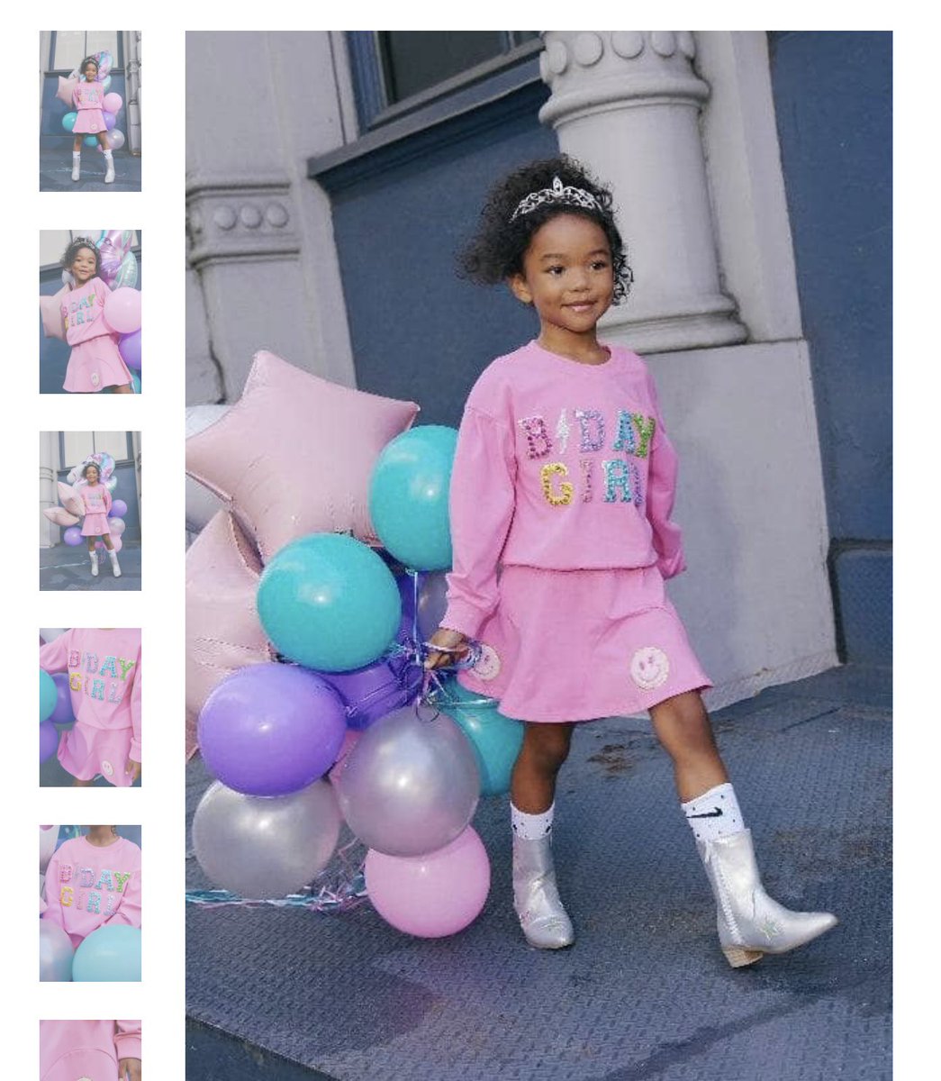 KristyT's tweet image. Got my girl’s birthday fits today. 🥰