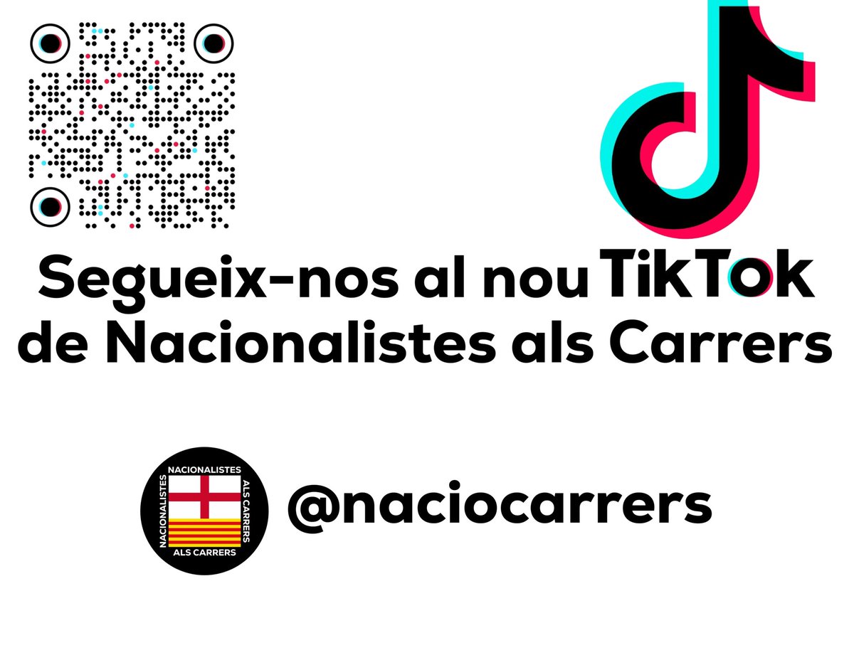 Segueix-nos al nou compte de TikTok🎶🏴󠁧󠁢󠁥󠁮󠁧󠁿
🔗Enllaç: tiktok.com/@naciocarrers?…