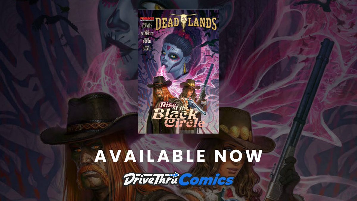 Flames Rising (@flamesrising) on Twitter photo Over at <a href="/DriveThruComics/">DriveThruComics</a> you can get the eBook edition of Deadlands: the Weird West - Rise of the Black Circle from <a href="/PEG_Games/">Pinnacle Entertainment Group</a>
Get it here: tinyurl.com/3h486vbt
The original Deadlands Dime Novel posse is back in action!
#comics #ttrpgs #comicbooks Over at <a href="/DriveThruComics/">DriveThruComics</a> you can get the eBook edition of Deadlands: the Weird West - Rise of the Black Circle from <a href="/PEG_Games/">Pinnacle Entertainment Group</a>
Get it here: tinyurl.com/3h486vbt
The original Deadlands Dime Novel posse is back in action!
#comics #ttrpgs #comicbooks