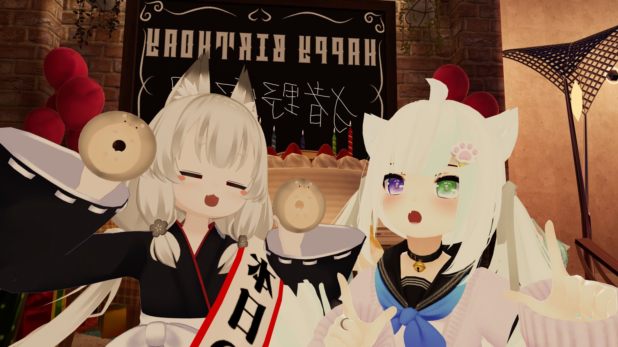 ③猫の日♡限定m(=✧ω✧=)m✧ ✧ ✧ 白猫♡白猫　猫ひな人形 白猫♡白猫 猫のお雛様【大】 (*´꒳`*)♡ （白猫♡白猫 猫雛人形