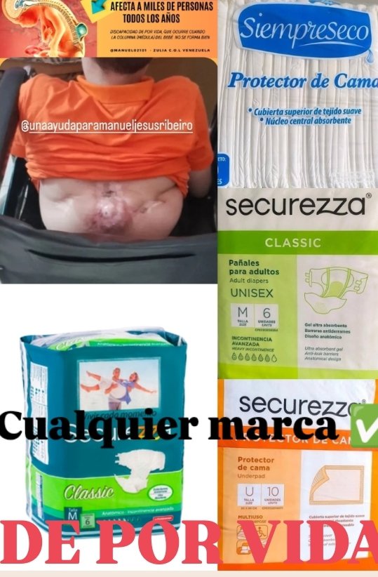 manuel02101's tweet image. Hola 👋 DE POR VIDA PAÑALES ADULTOS M CENTROS DE CAMA , CUALQUIER MARCA ✅. Agradezco a quienes puedan DONAR o apoyarnos económicamente para costear la compra, muchas gracias de antemano bendiciones 🙏#unaayudaparaManuelito Venezuela estado Zulia 🇻🇪