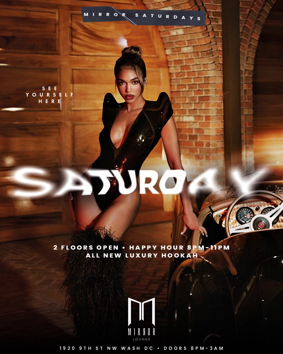TaeSGE's tweet image. Pull Up To Mirror This Weekend
Happy Hour @ 8PM
Night Party @ 10PM
Drinks Start at $7 | Food Starts at $5
Hookah $25 Until 11PM
2 Bottles For $650 Special
For Tables (301) 613-8587
#MirrorFridays
#MirrorSaturdays