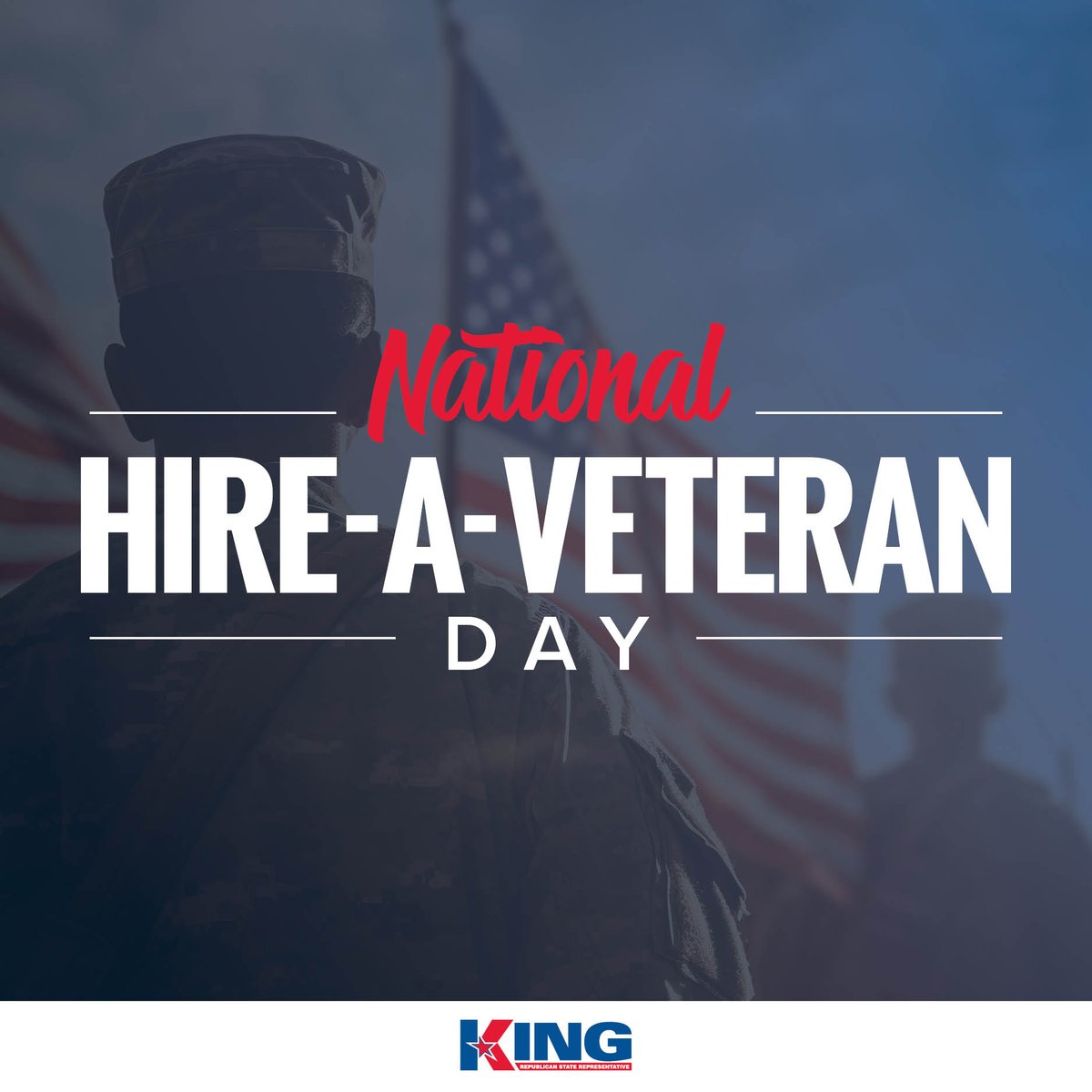 Veterans know discipline, teamwork, and responsibility—because they’ve lived it.

Today is Hire a Veteran Day, and I want every business owner in HD 88 to know: when you hire a vet, you’re not doing them a favor—you’re making your company stronger.

Let’s get behind the folks