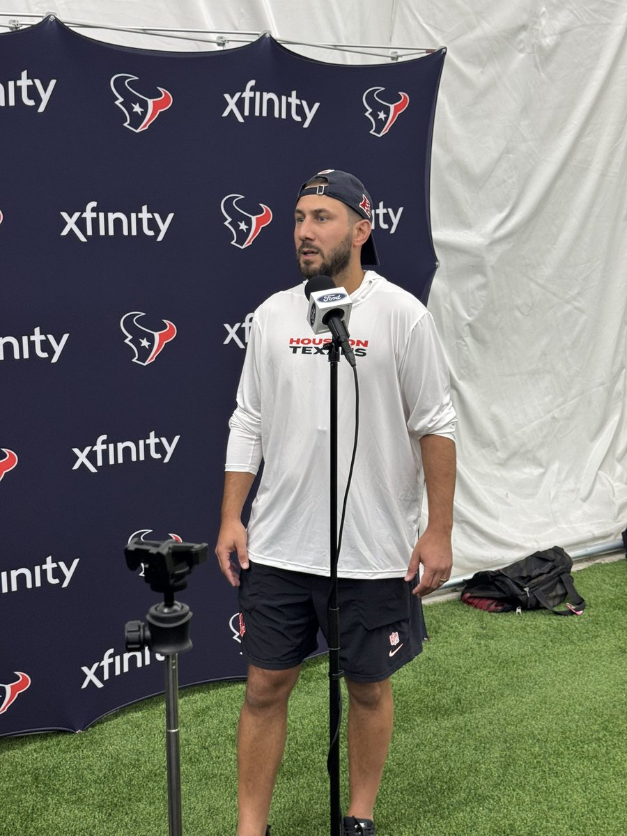 SeanTPendergast's tweet image. #Texans OC NICK CALEY on the evaluation of the team’s offensive line