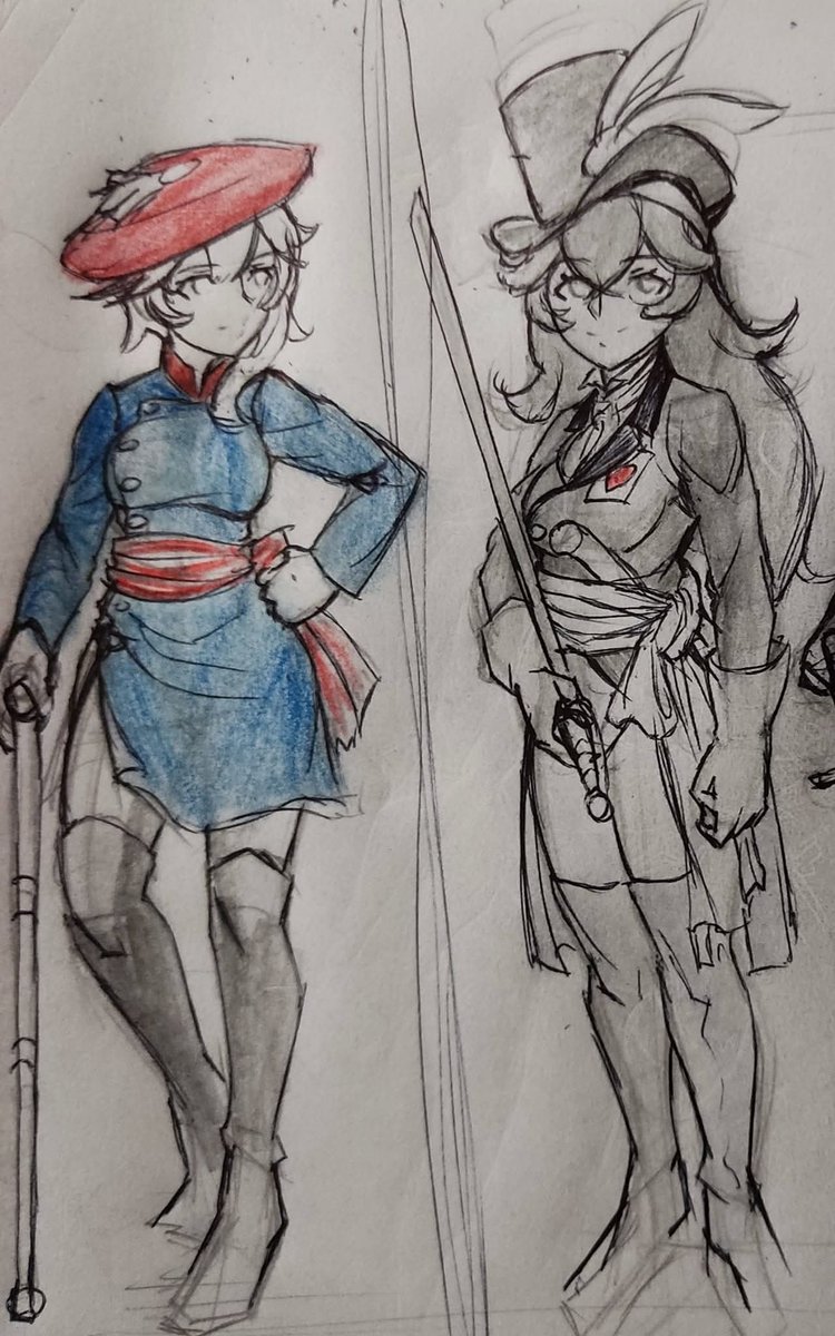 csldt1991's tweet image. Carlism is great, I wish I could actually step up to it&apos;s values.

Here&apos;s some doodles while I figure out what to draw (I think my &quot;creative peak&quot; was around 2021-2022 or something).