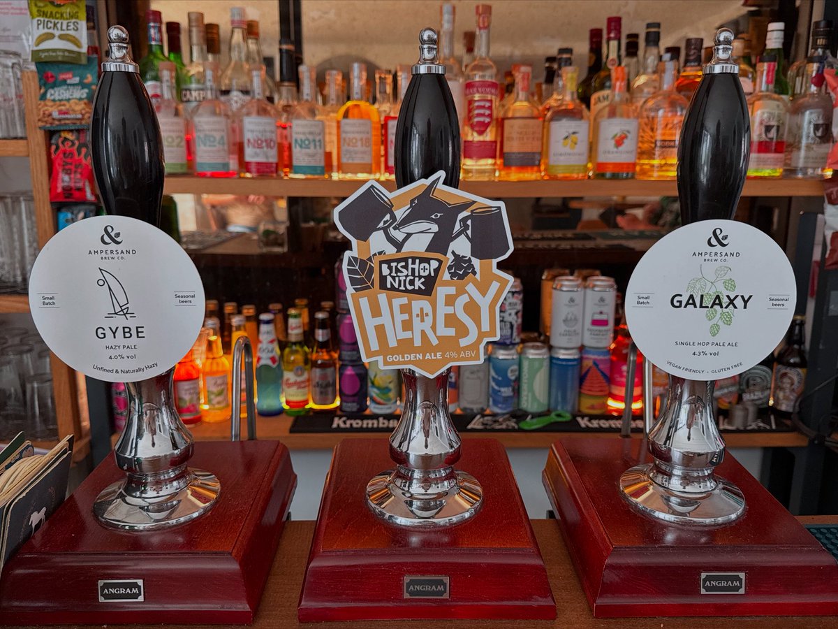 Presenting Friday Beers at The Magnet 🧲 

<a href="/AmpersandBrewCo/">Ampersand Brew Co</a> 
• Gybe (4.0%) ⛵️

<a href="/BishopNick/">Bishop Nick</a> 
• Heresy 🐿️ (4.0%) 

<a href="/AmpersandBrewCo/">Ampersand Brew Co</a> 
• Galaxy 🌌(4.3%)

#MagnetMicropub #ColchesterPub #Colchester #ColchesterBusiness #EssexPub #MicroPub