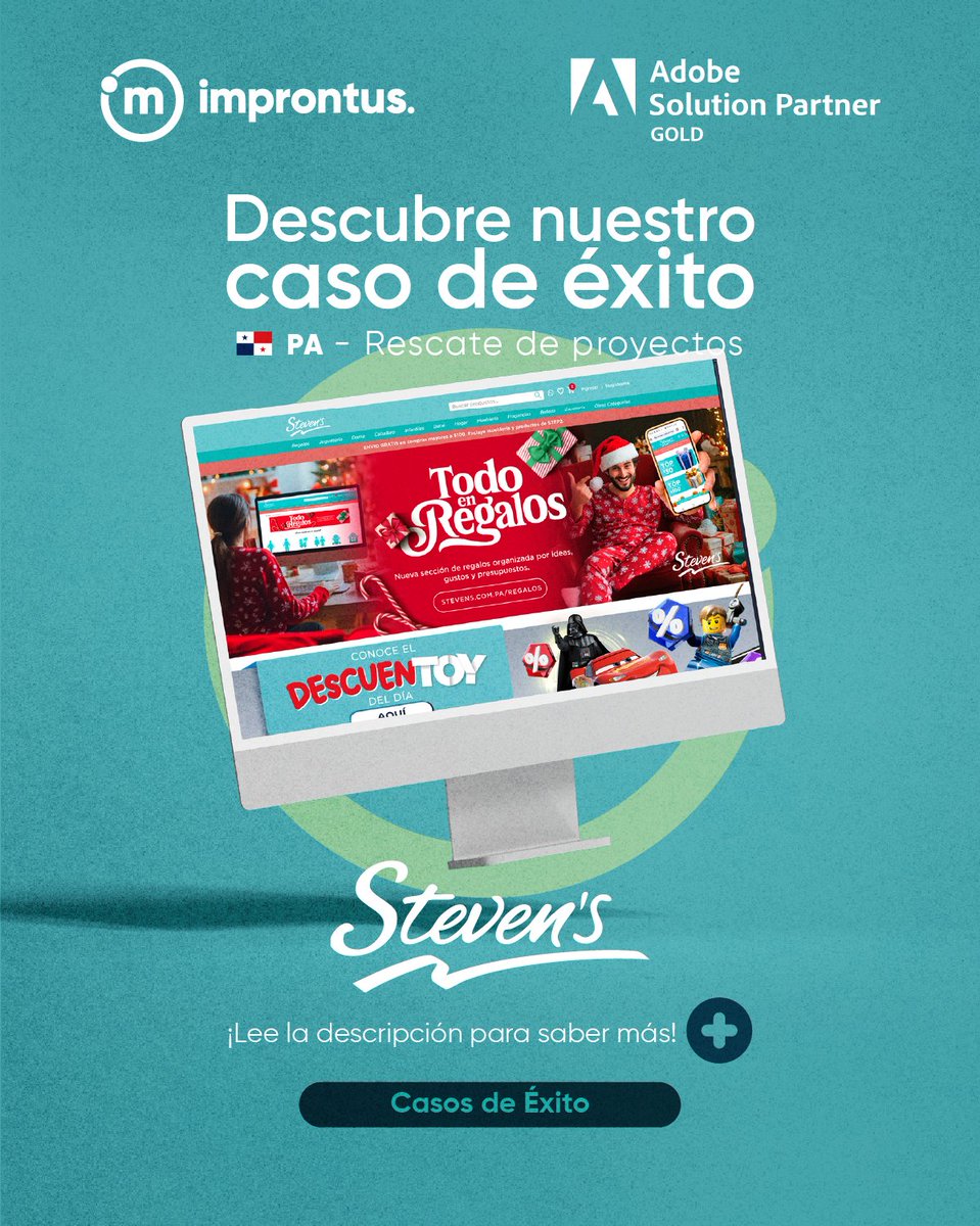 Improntus_'s tweet image. 🚀 Caso de éxito: Transformación digital total para Steven’s (Grupo Tova)
Detectamos fallas críticas, rediseñamos la experiencia y potenciamos el rendimiento del ecommerce.
→ improntus.com/stevens-grupo-…
#adobepartner #improntus #elevatingdigitalexperience #adobecommerce