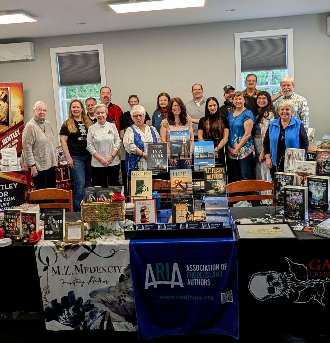 Joe Salerno - Author (@jlsalerno2) on Twitter photo The Rhode Island author community has so much to offer - connections, opportunities, and books, of course!
Throwback to this great group picture from earlier this year.
Comment below if you're in this shot!
@riauthors @mzmedenciy <a href="/christaqua/">Christa Carmen 🌒🦉🔮</a> @jkcosmos <a href="/rkbentley/">R. K. Bentley</a> <a href="/gagegreenwood/">gage greenwood</a> The Rhode Island author community has so much to offer - connections, opportunities, and books, of course!
Throwback to this great group picture from earlier this year.
Comment below if you're in this shot!
@riauthors @mzmedenciy <a href="/christaqua/">Christa Carmen 🌒🦉🔮</a> @jkcosmos <a href="/rkbentley/">R. K. Bentley</a> <a href="/gagegreenwood/">gage greenwood</a>