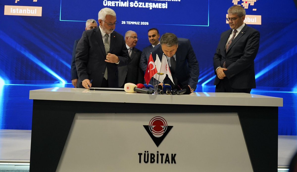MSB_ASFAT's tweet image. IDEF 2025 Fuarı’nda Millî Savunma Bakanı Sn. Yaşar Güler, Sanayii ve Teknoloji Bakanı Sn. Fatih Kacır ve Ticaret Bakanı Sn. Ömer Bolat ve Bakan Yardımcımız ve Yönetim Kurulu Başkanımız Sn. Musa Heybet riyasetlerinde MKE-ASFAT-TÜBİTAK SAGE arasında “Millî Ramjet Motorlu Hava Hava…