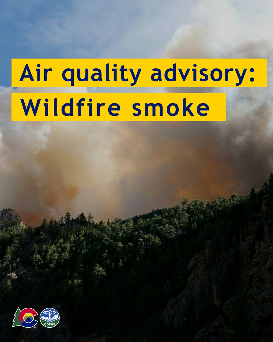 cdpheapcd's tweet image. Wildfire smoke will create air quality concerns in Mesa County on Fri & Sat. Heaviest smoke expected near the #TurnerGulchFire, additional impacts expected countywide. Stay aware of changing conditions in this area, and reduce exposure if possible. #cofire colorado.gov/airquality/col…
