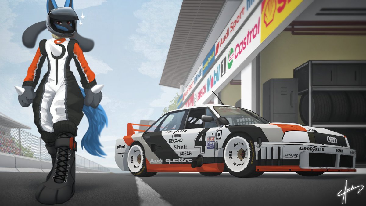 AirashiSuzume's tweet photo. Commission done for @Slender_99 !

Featuring the Audi Quattro IMSA GTO https://t.co/IT5DzjS6yg