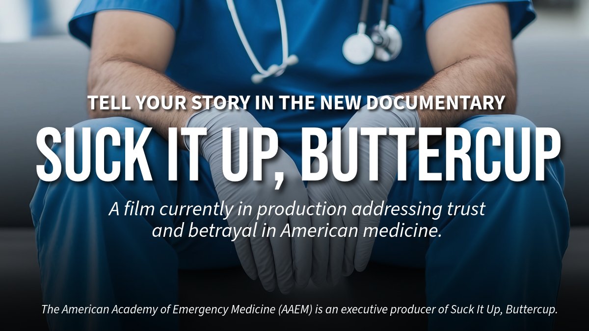 aaeminfo's tweet image. Silenced. Rushed. Overruled. You’re not alone. Tell your story in Suck It Up, Buttercup. Submit now 👉 bit.ly/3IgEi9P

🎥 Watch the trailer: bit.ly/44Hmyfj

#AAEMAdvocacy #CorporateMedicine #MedTwitter #PhysicianVoices