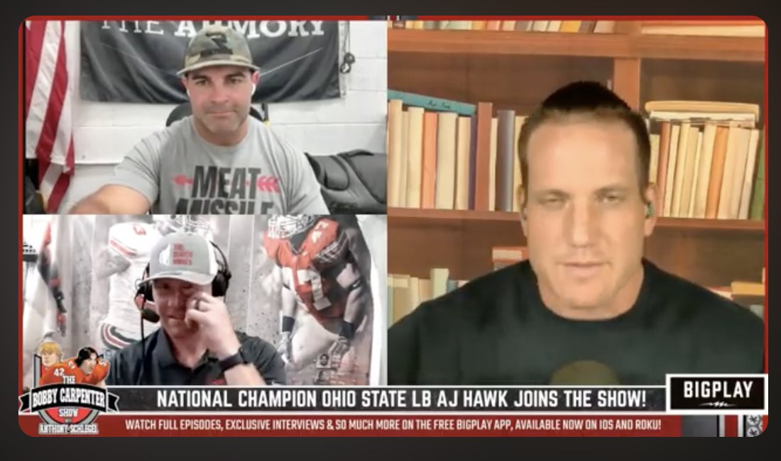 Bobby Carpenter (@bcarp3) on Twitter photo The Latest <a href="/BobbyCarpShow/">Bobby Carpenter Show</a> w/<a href="/schlegelvellie/">Anthony Schlegel</a>
<a href="/OfficialAJHawk/">AJ Hawk</a> talks about the start of the Ohio State season and what to expect from Freshman
Watch it here👇👇👇
youtube.com/live/0wKX2rsF6… The Latest <a href="/BobbyCarpShow/">Bobby Carpenter Show</a> w/<a href="/schlegelvellie/">Anthony Schlegel</a>
<a href="/OfficialAJHawk/">AJ Hawk</a> talks about the start of the Ohio State season and what to expect from Freshman
Watch it here👇👇👇
youtube.com/live/0wKX2rsF6…
