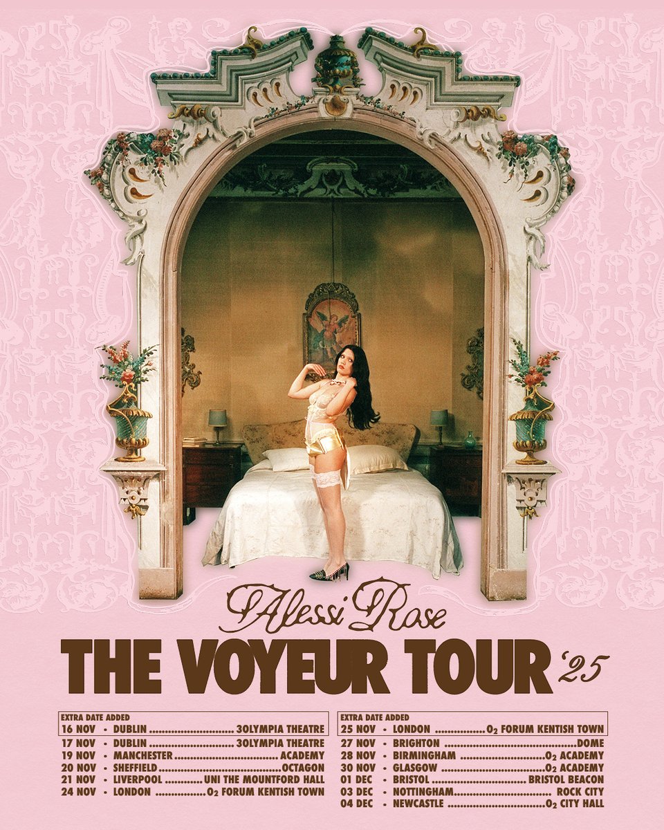 TicketmasterUK's tweet image. Alessi Rose has dropped voyeur, and she’s taking it on the road. 💗 First stop: Reading & Leeds, then across the UK this November.
🎟️ >> bit.ly/4j3tloI
@OfficialRandL