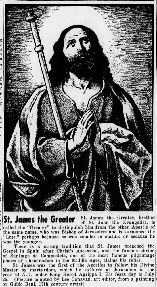 ascent_of's tweet image. Today is the feast of St. James the Greater