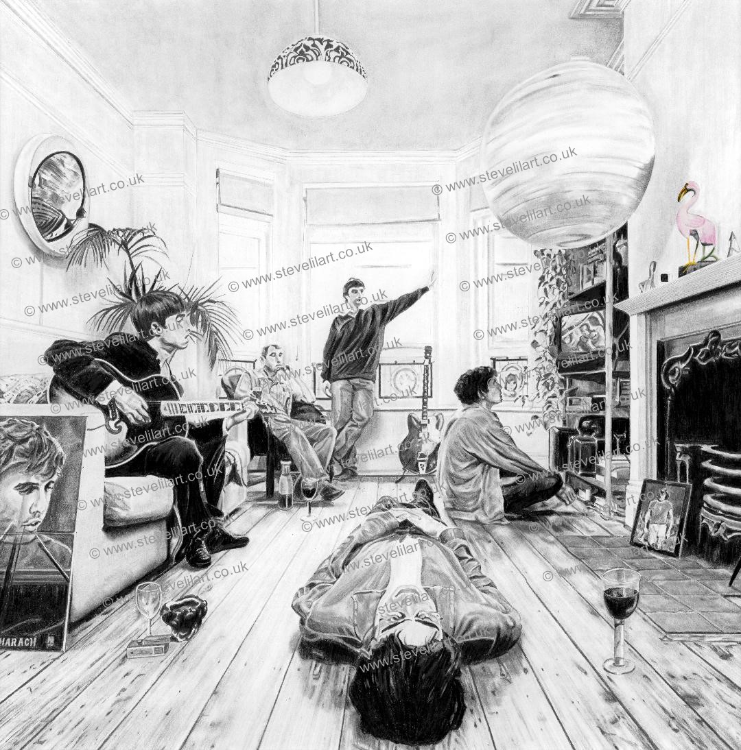 Latest privately commissioned artwork #definitelymaybe #Oasis A limited edition print run of 350 copies is available in the following formats:

unmounted 400mm x 400mm = £30.00
mounted 500mm x 500mm = £50.00
framed 500mm x 500mm = £70.00

Please message for more details.