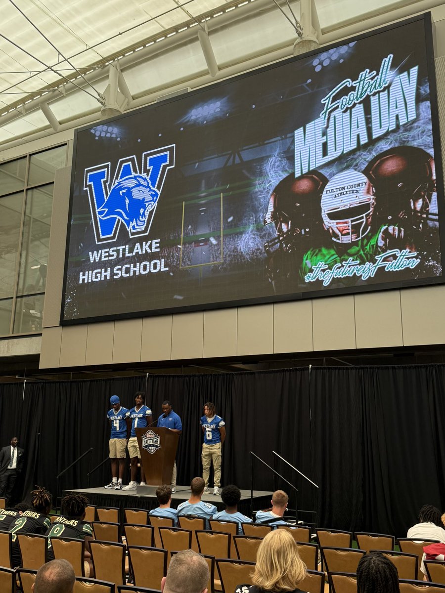 WestlakeHSAthletics (@westlakesports1) on Twitter photo Reporting Live 📺 🎤 🏈 <a href="/athletics_FCS/">FCS Athletics</a> 2025 Football Media Day ! <a href="/RecruitWestlake/">WestlakeRecruits</a> <a href="/LGlenn_FCS_AD/">Lamarr Glenn, ED.S., CAA</a> 🥶 🏈 Reporting Live 📺 🎤 🏈 <a href="/athletics_FCS/">FCS Athletics</a> 2025 Football Media Day ! <a href="/RecruitWestlake/">WestlakeRecruits</a> <a href="/LGlenn_FCS_AD/">Lamarr Glenn, ED.S., CAA</a> 🥶 🏈