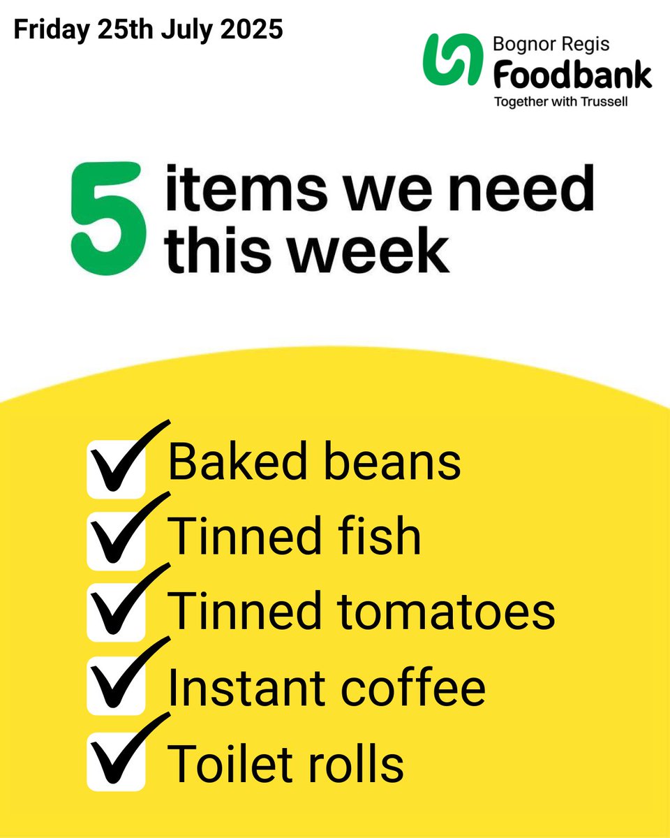 Download the fantastic, FREE "Bank The Food" app to be notified of items that we need when you are near a donation point. bankthefood.org
