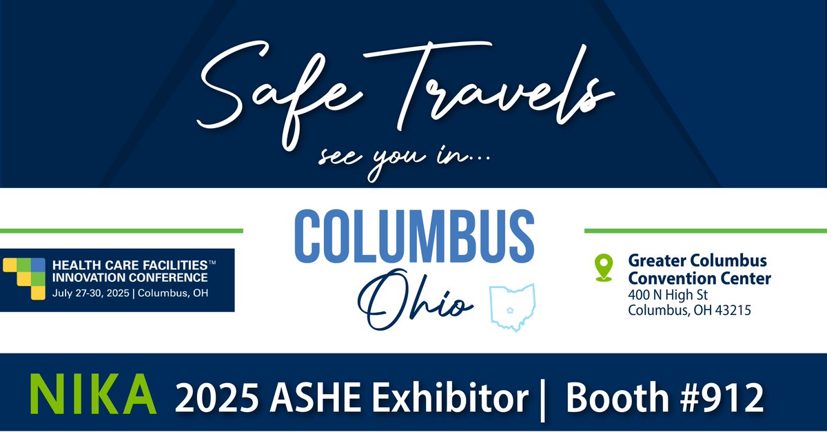 Only 48 hours left until the 2025 Health Care Facilities Innovation Conference! We look forward to connecting with industry leaders and colleagues. Safe travels to everyone attending! ✈️🤝

#NIKATeam #ASHE25
